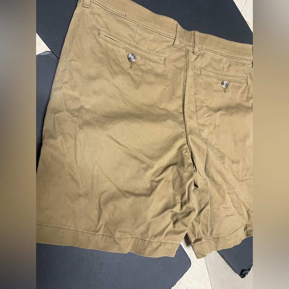 Men’s Sonoma Shorts Brown Chino Flexwear Flat Front Comfort Waistband, 36 - Picture 5 of 7